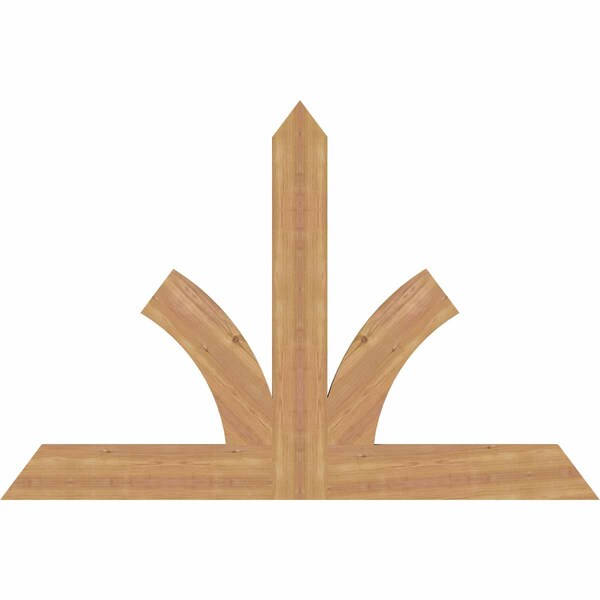 Ekena Millwork Richland Timber Gable Bracket, Western Red Cedar, 60"W x 40"H x 1 1/2"D x 5 1/2"F, 16/12 Pitch GBW060X40X0206RIC00SWR - main